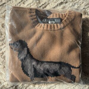 Ralph Lauren Tan Sweater with Dashound